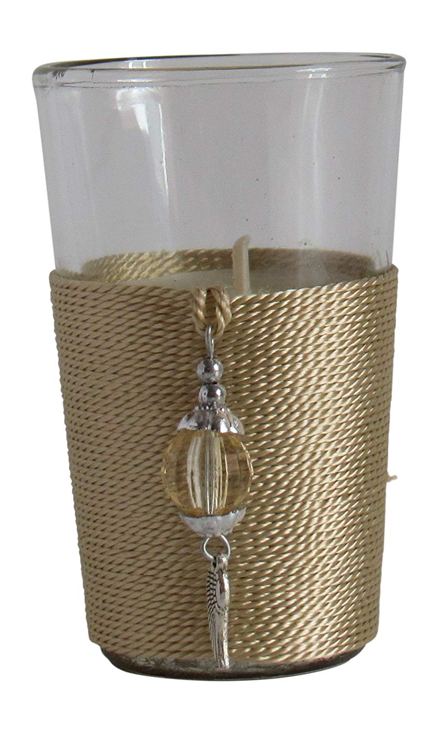F Moroccan Scented Candle, Fresh Jasmine Blossoms 6 oz - Marrakesh Gardens
