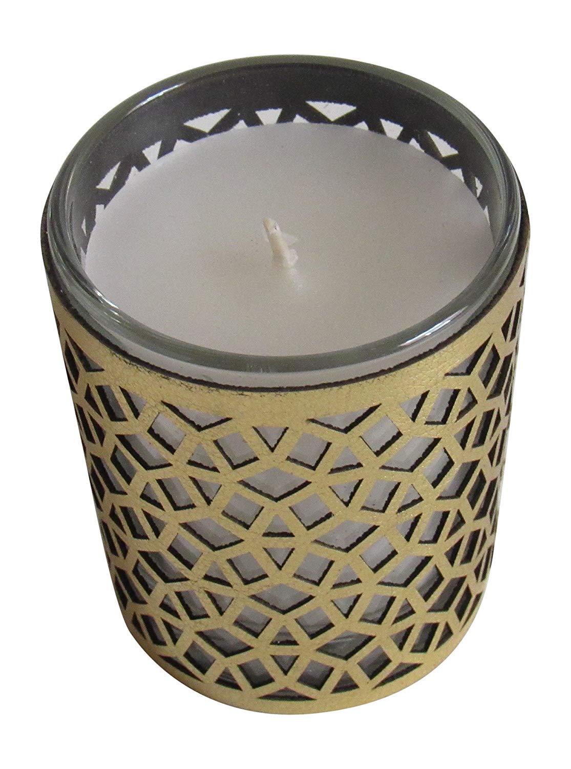 Moroccan Amber Scented Candle , Gold, 6 oz - Marrakesh Gardens