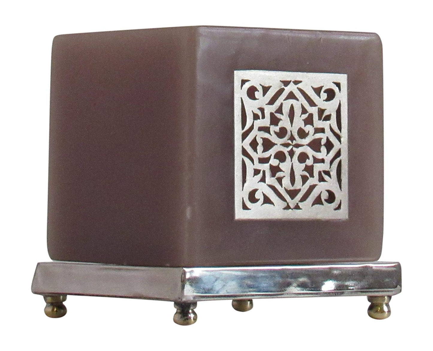Moroccan Alhambra Tea Light Candle Holder, Grey - Marrakesh Gardens