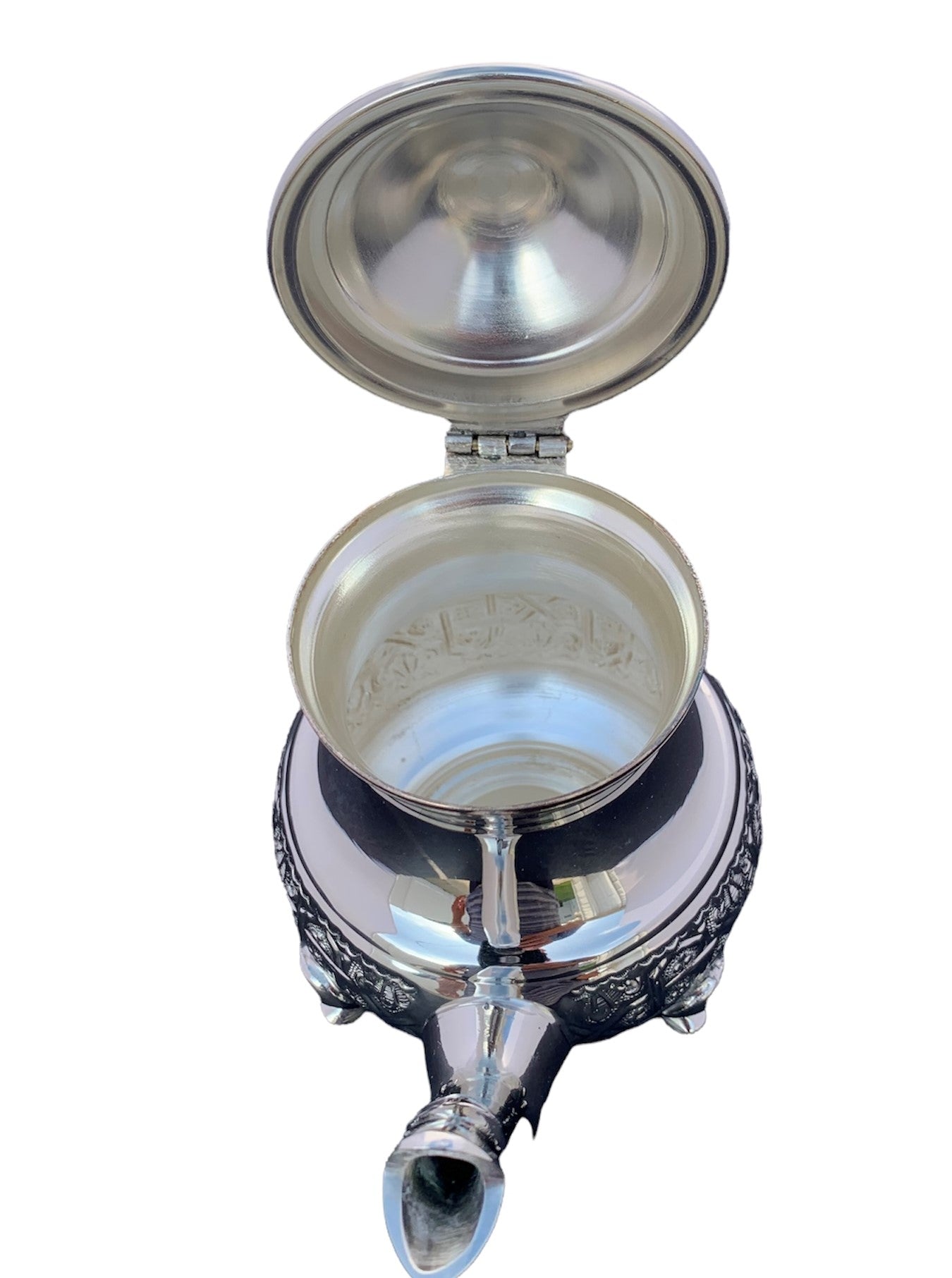 Imported Handmade Moroccan Teapot with Built In Tea Infuser Filter, Bring Home a Beautifully Functional Near East Tradition, 16 OZ. - Marrakesh Gardens