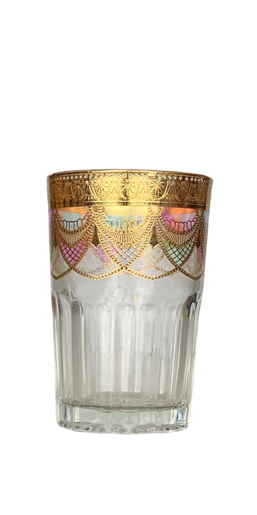 Royal Moroccan Tea Glasses, Moroccan Drinking Glasses – Pack Of 6 – Unique and Stylish – Handmade Traditional Glass Set – For Tea, Coffee, Juice, Water, Etc. - Marrakesh Gardens