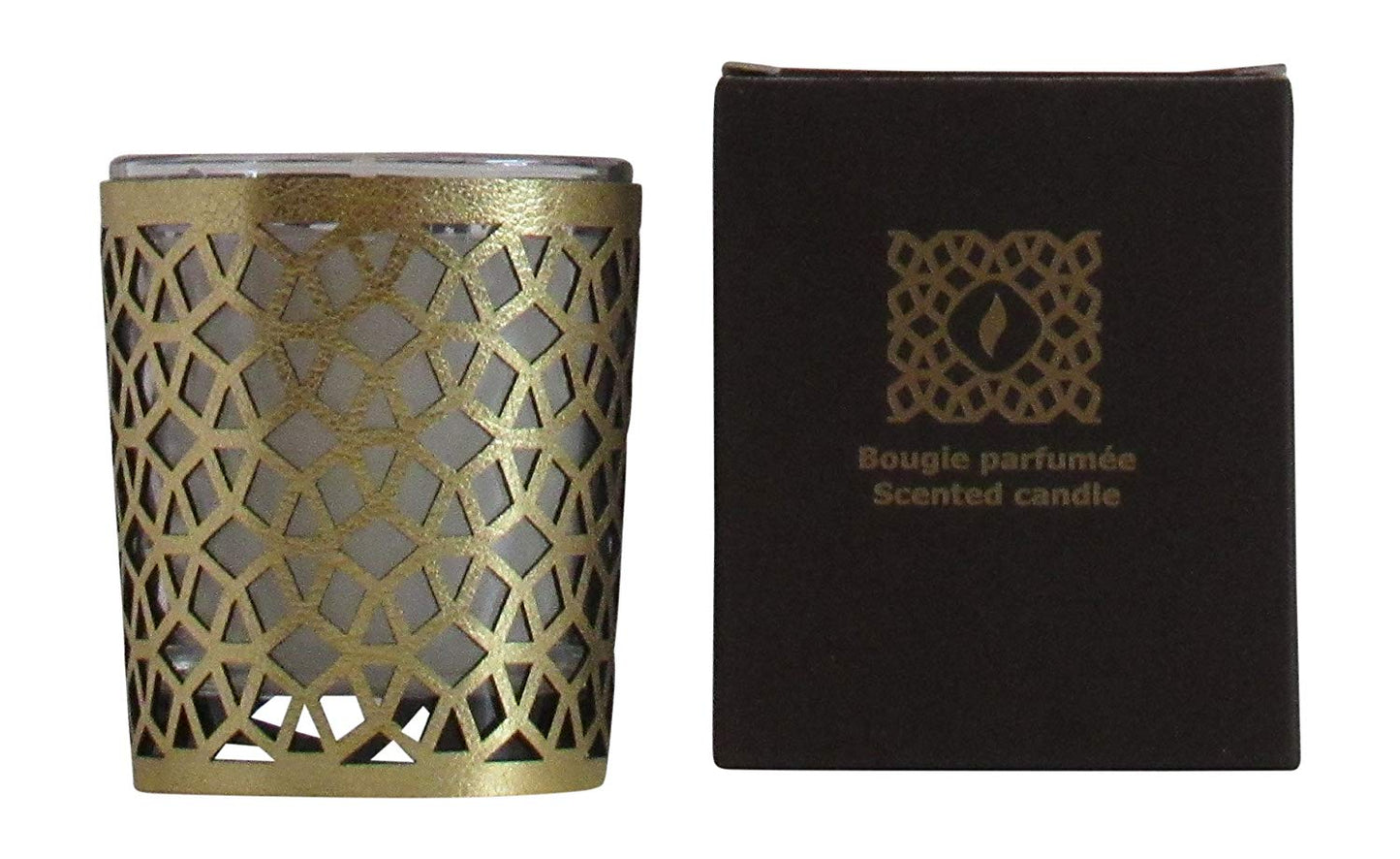 Moroccan Amber Scented Candle , Gold, 6 oz - Marrakesh Gardens