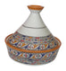 Handmade Authentic Moroccan Moorish Style Ceramic Serving Tagine, Lead Free, Small 6" Diameter x 7 1/2"H - Marrakesh Gardens