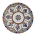 Authentic Handmade Moroccan Moorish Inspired Round Serving Platter Tray, Bring Home a Beautifully Functional Near East Tradition, 10” Diameter - Marrakesh Gardens