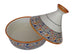 Handmade Authentic Moroccan Moorish Style Ceramic Serving Tagine, Lead Free, Medium 8 1/2" Diameter x 9 1/2"H - Marrakesh Gardens
